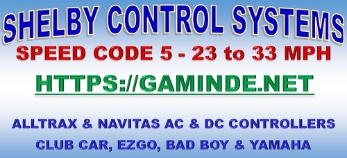 Shelby Control Systems - Golf Cart Controllers, Club Car Speed Code 5