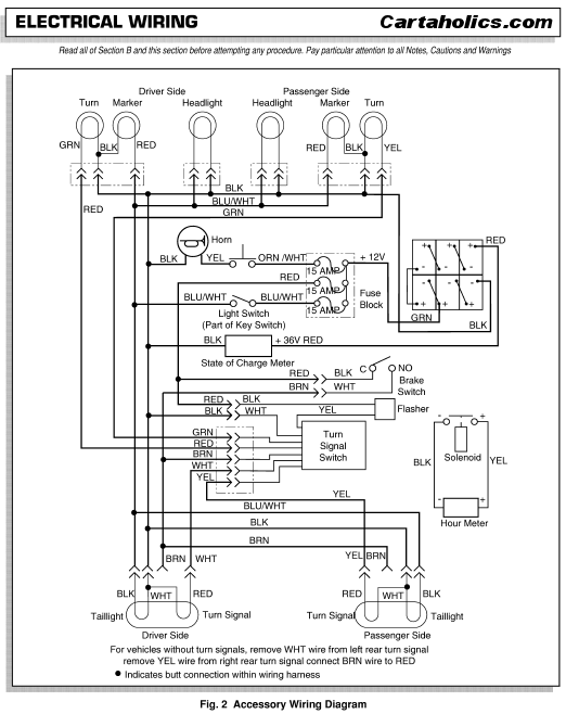 Ezgo Factory Accessories Wiring Diagram, Ez Go Txt Wiring Diagram 36 Volt